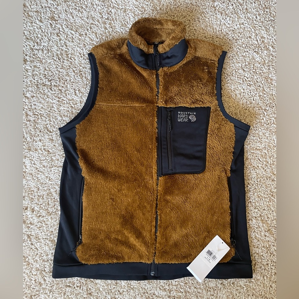 Mountain Hardwear Men's Brown Fleece Vest